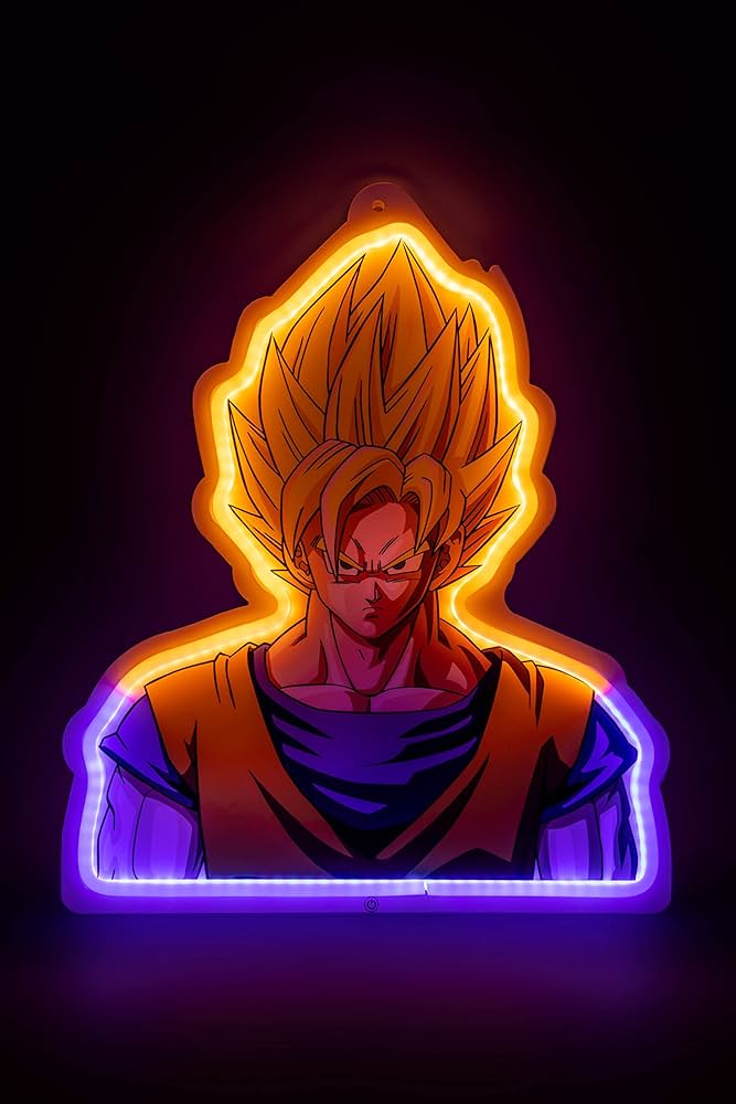 TEKNOFUN - Dragon Ball - Neon Style DBZ Goku SS Light-Up